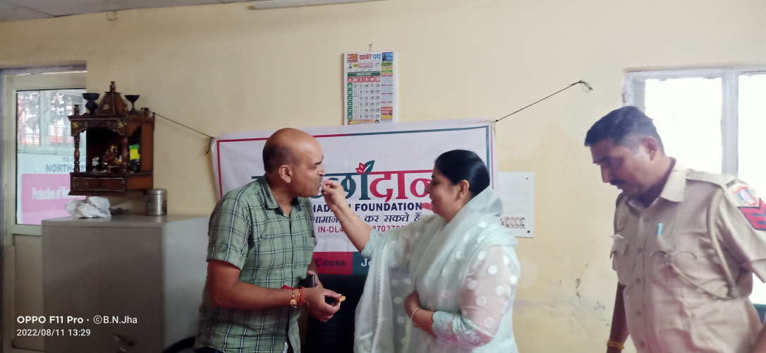 Raksha Bandhan Celebration with Delhi Police